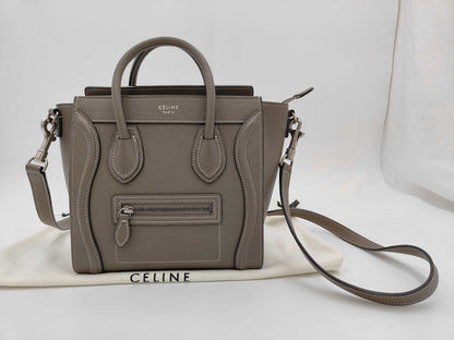 CELINE Luggage Nano Shopper Handbag
