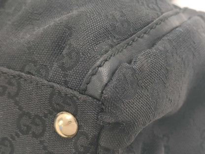 GUCCI GG Canvas GUCCI Gucci Abbey Tote Bag GG Pattern GG Canvas Black Tote Bag