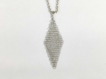 Tiffany & Co. Mesh Pendant Necklace with Diamond, 1 piece, Ag925 Necklace