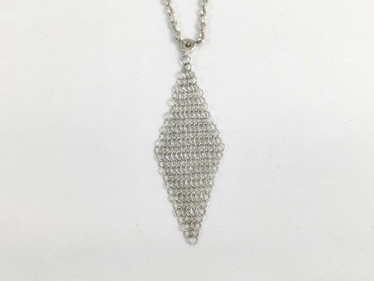Tiffany & Co. Mesh Pendant Necklace with Diamond, 1 piece, Ag925 Necklace